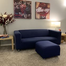 Couch, Sofa, Ottoman, IKEA Klippan