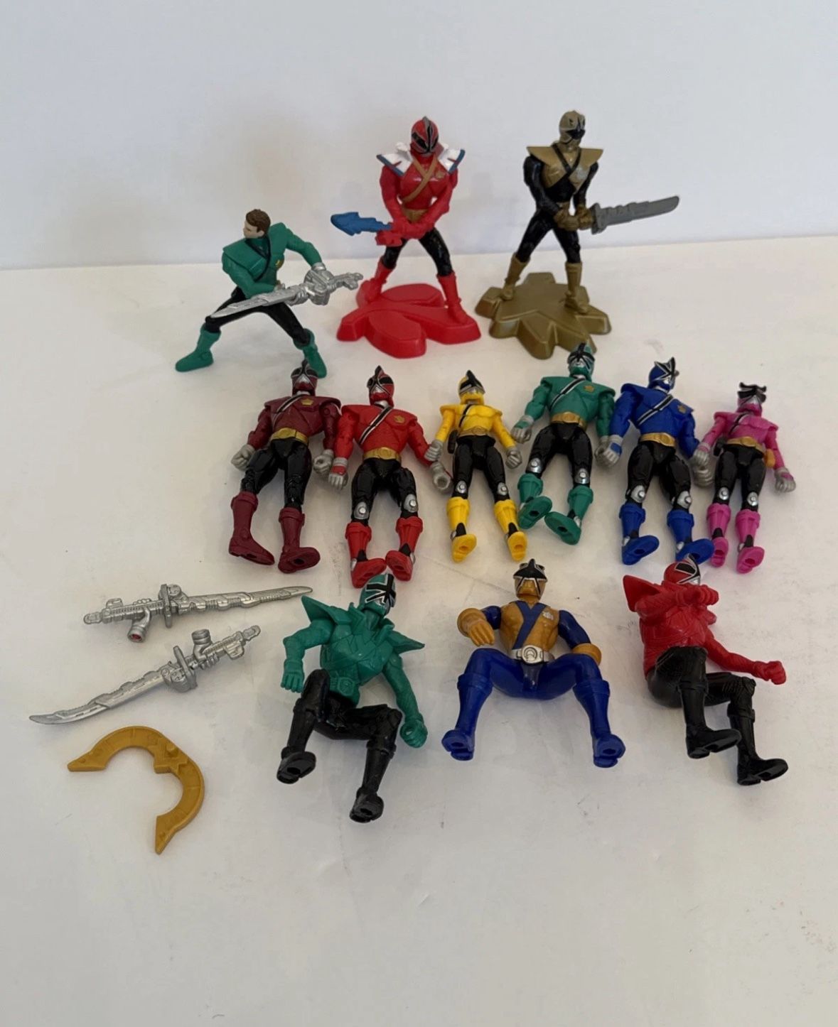 Mighty Morphin' Power Rangers Super Samurai 4.5 Inch Action Figure Lot Bandai