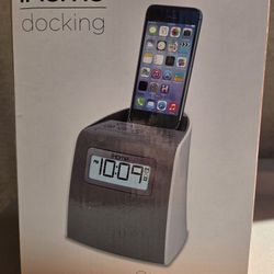 I pod holder/ clock radio/ I pad docking station/ home decor