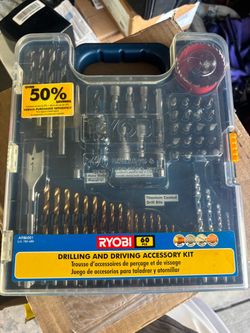 Ryobi 60 piece drilling and driving accessory kit