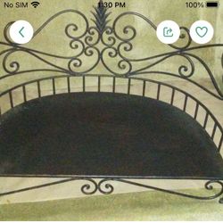 Wrought iron dog bed. Fits small to medium dog. Rare piece. Pick up only
