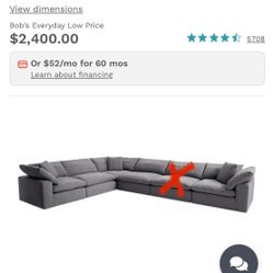 Luxury Cloud-Style Modular Sectional Couch  โ Feather Filled โ Machine Washable โ ๐ Delivery Available