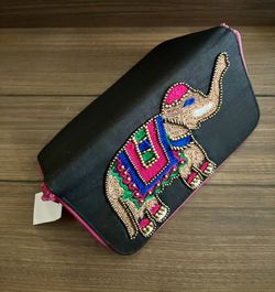 Elephant Rectangular Zip Wallet