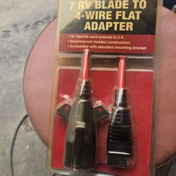 7 RV Blade To 4 Wire Flat Adapter