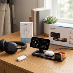Tech Travel Bundle: 3-in-1 Charging Stand & AirFly SE Bluetooth Adapter