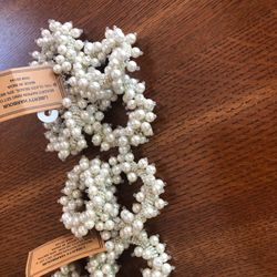 Faux Pearl Napkin Rings - Set of 8