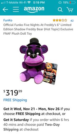 Golden Freddy plush five nights at Freddy's sold out! for Sale in Moreno  Valley, CA - OfferUp