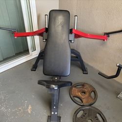 Plate Loaded Chest Press Machine – Commercial Feel – Home Gym