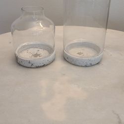 Hobby Lobby Glass Clear Vases Set