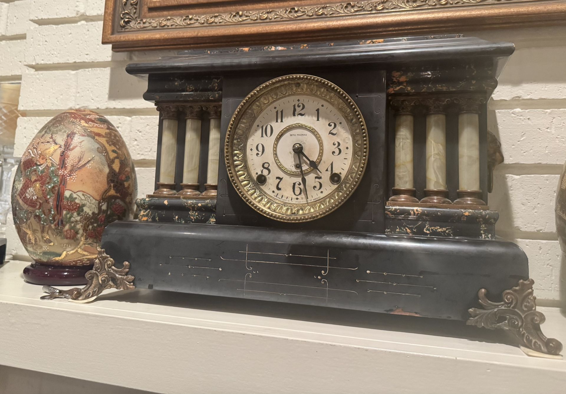 Antique Seth Thomas Adamantine mantel clock