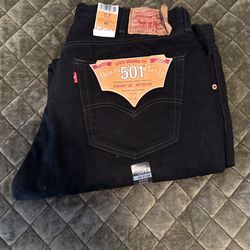 Levis 501 Black Pants