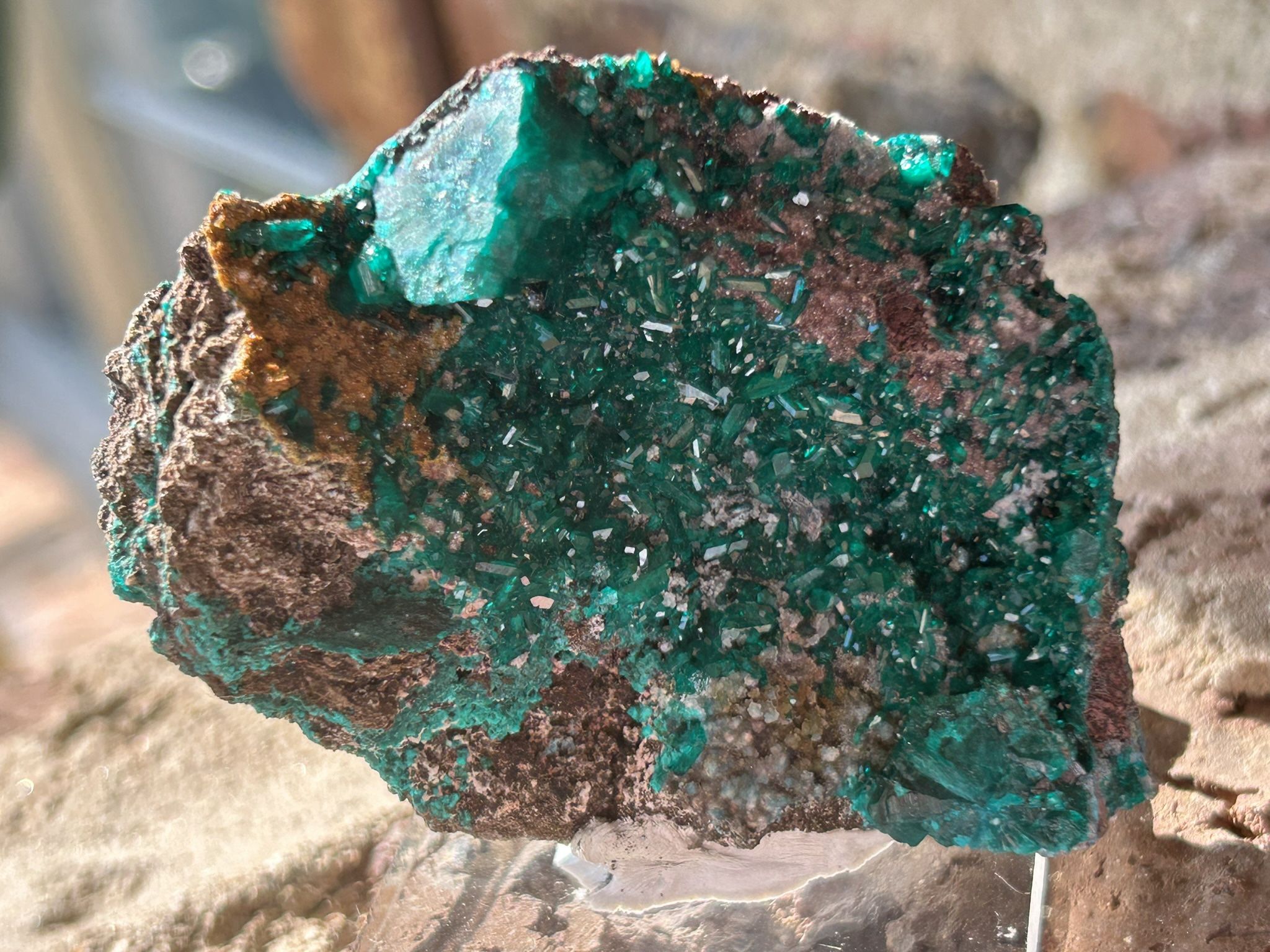 Dioptase From Congo. Stunning High End Rare