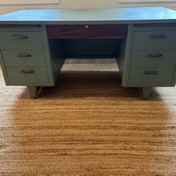 Beautifully Restored Green Desk 