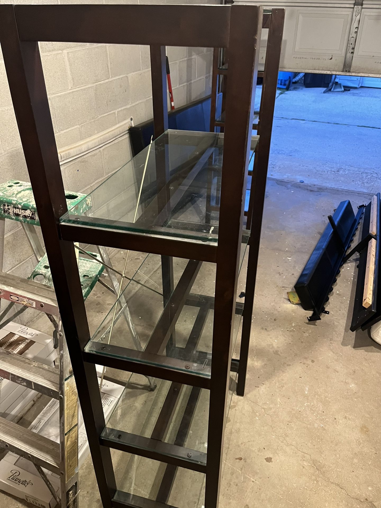 Two Glass Shelved cabinet