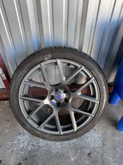 Matte Gray Alloy Wheel with Tire