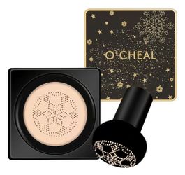 O’CHEAL Hydrating BB Cream With Mushroom Head Sponge Puff # 2-Natural Color