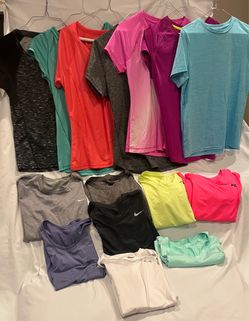 15 Athletic Dri-fit girls/womens tops  - $5 for all