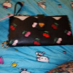 A Heart Betsey Johnson Wallet Leather