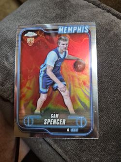 Cam Spencer Topps Chrome Rookie Card Memphis