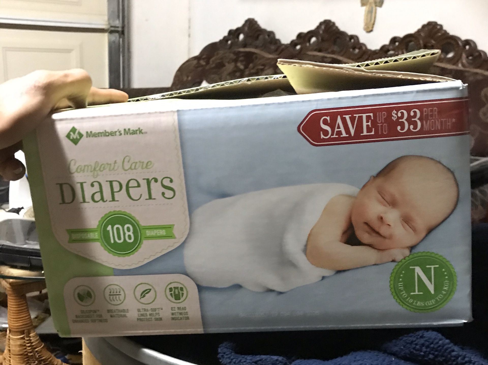 Members mark newborn diapers