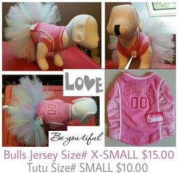Chicago Bulls Pink Jersey & Tutu - X-Small
