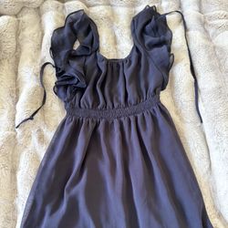Women's Flutter Sleeve Dress, Size Small