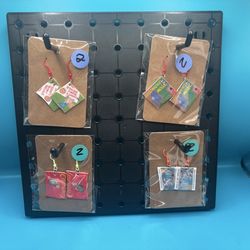 Handmade book earrings