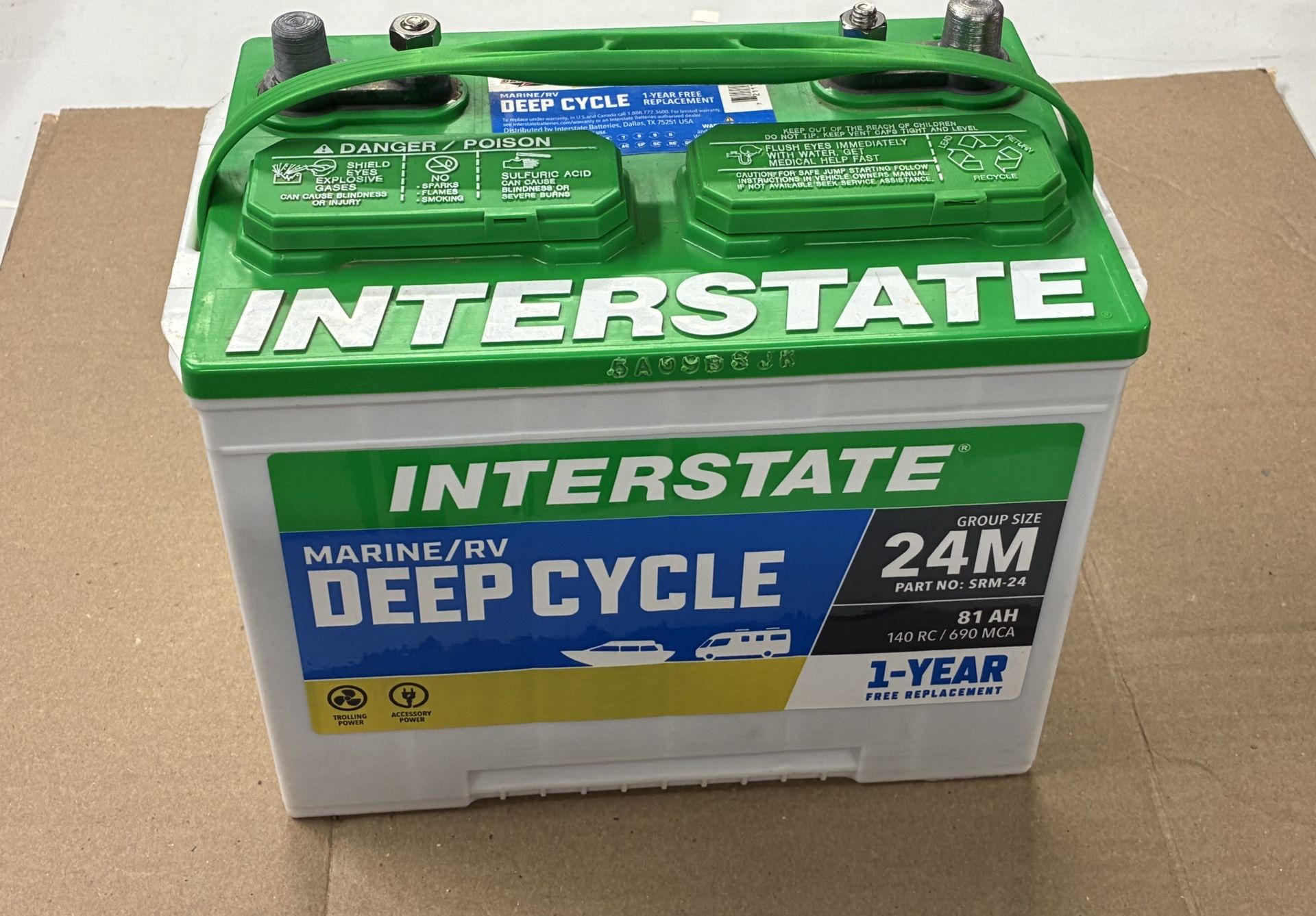 Interstate Marine RV, 12V Deep Cycle Battery