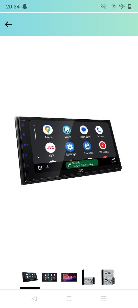 JVC KW-M695BW 6.8" Capacitive Touchscreen Car Stereo – Wireless Apple CarPlay & Android Auto, Bluetooth, iDatalink Maestro, SiriusXM Ready