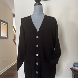 Ladies, black cardigan, size 3X new with tags from forever 21