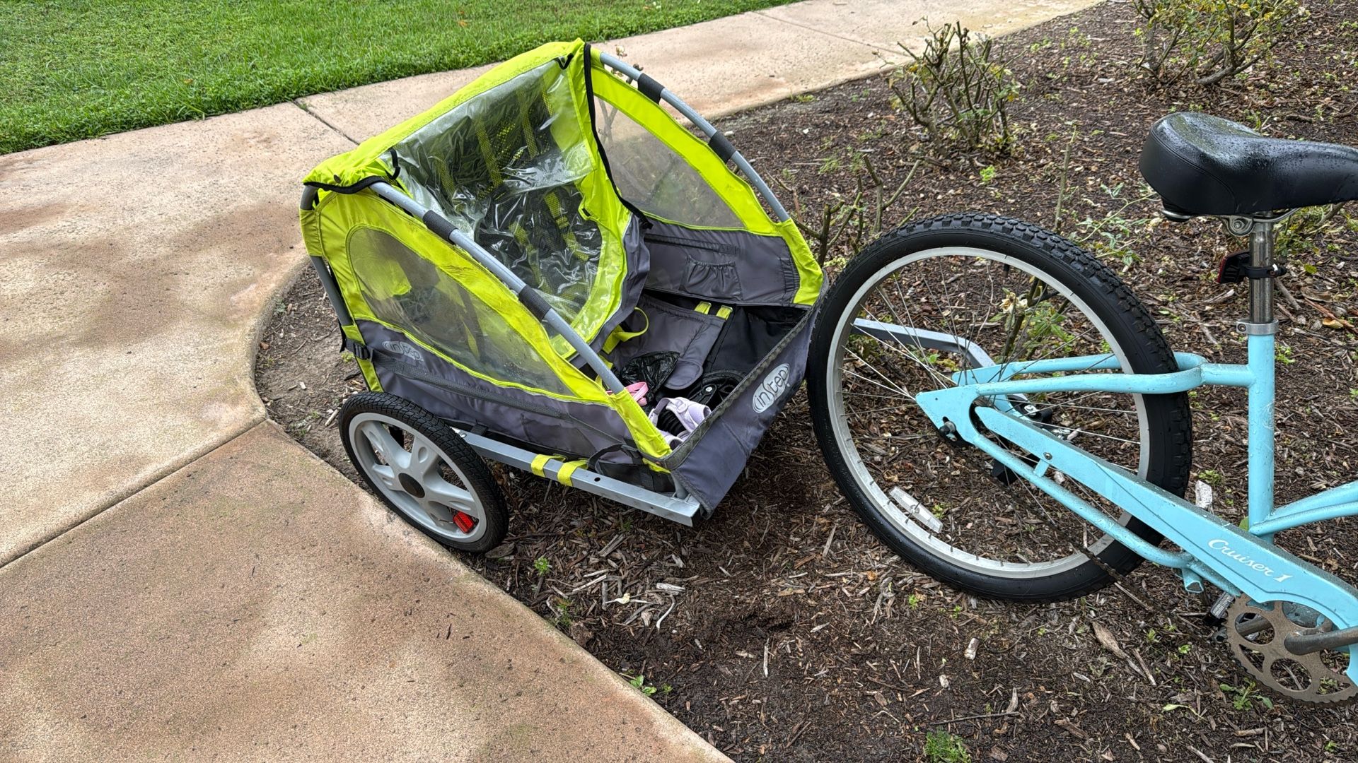 Bike With Kid Attachment