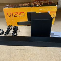 VIZIO - 2.1-Channel V-Series Home Theater Sound Bar with DTS Virtual:X and Wireless Subwoofer - Black #432