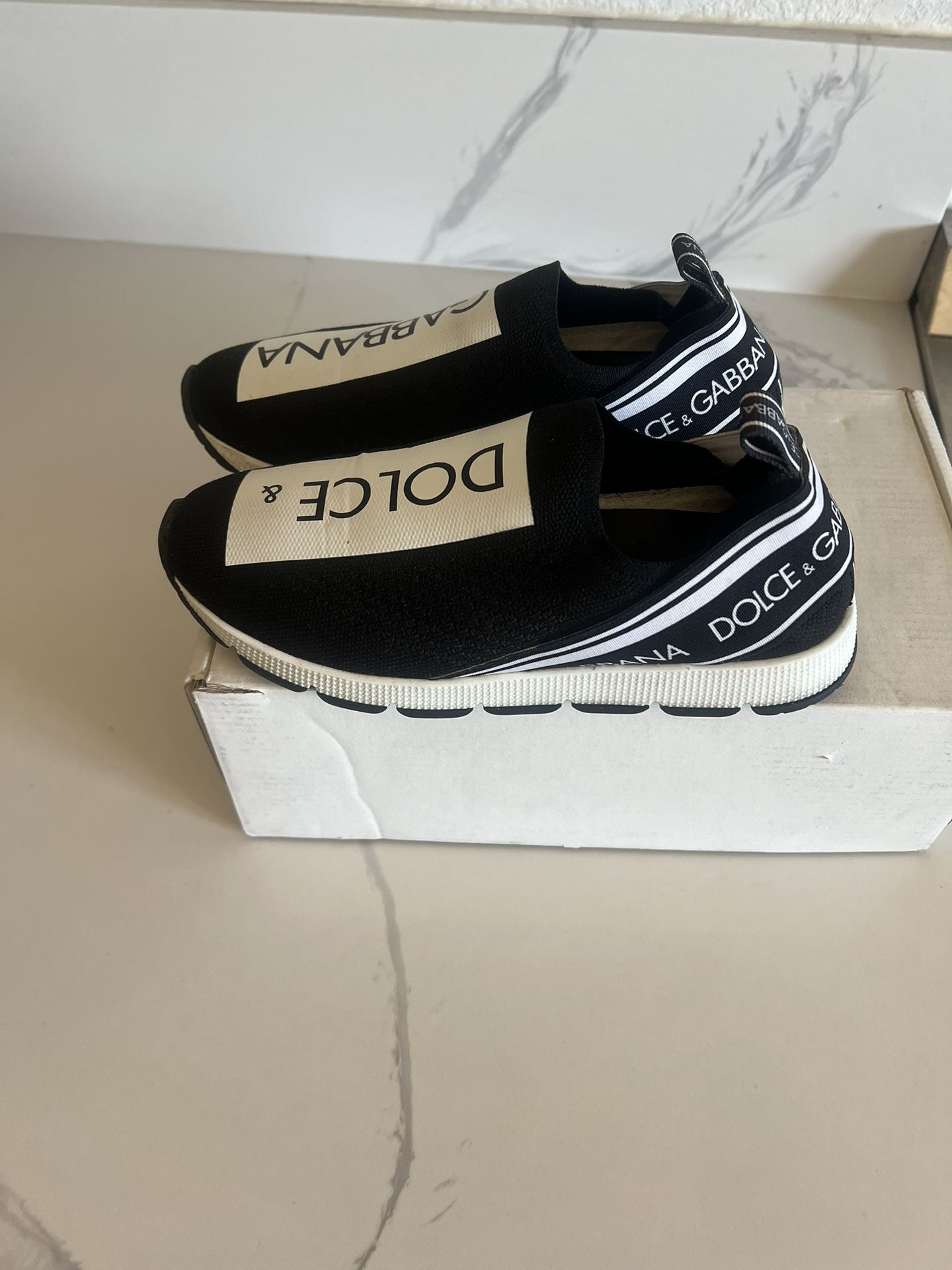 Dolce& Gabbana Sorrento slip-on sneakers with logo