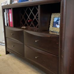 Side Table With Small Wine Rack