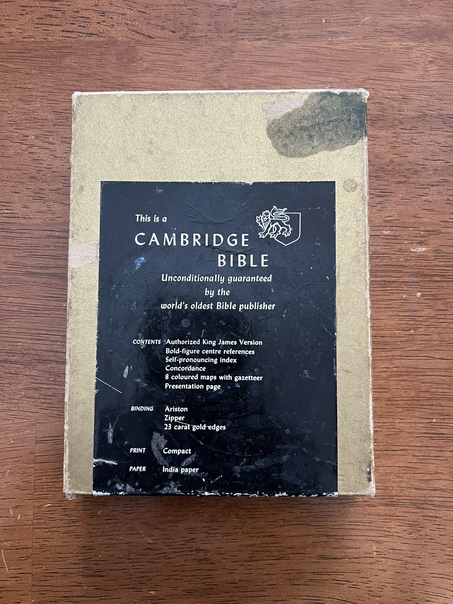 Cambridge Bible 23k Gold 
