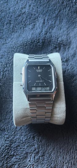 Casio Quartz Ana-Digi Silver Watch