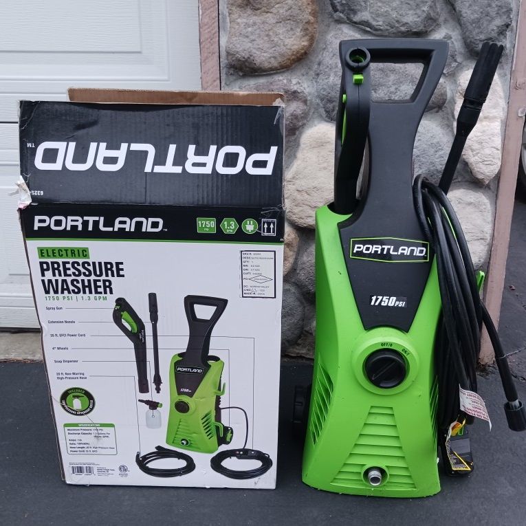 Portland 1750 psi electric on sale pressure washer