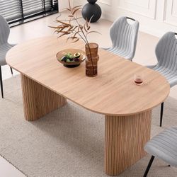 White Oak Dining Table 