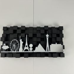 City Silhouettes Wall Art. Customize Your Wall. 8” Tall X 16” Wide