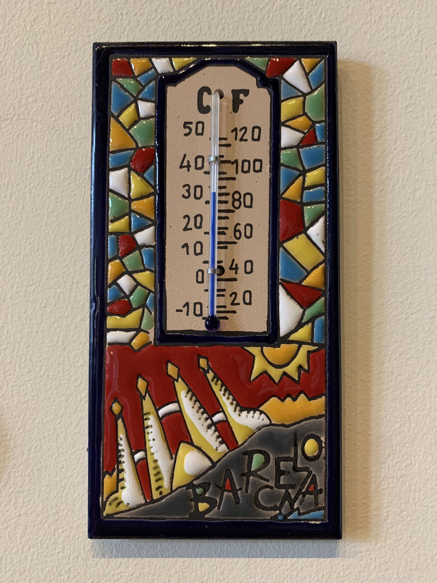 Decorative Thermometer Wall Hanging Thermometer, Souvenir From Barcelona  for Sale in The Bronx, NY - OfferUp