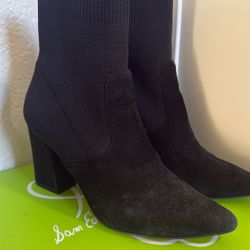 Suede Black Boots