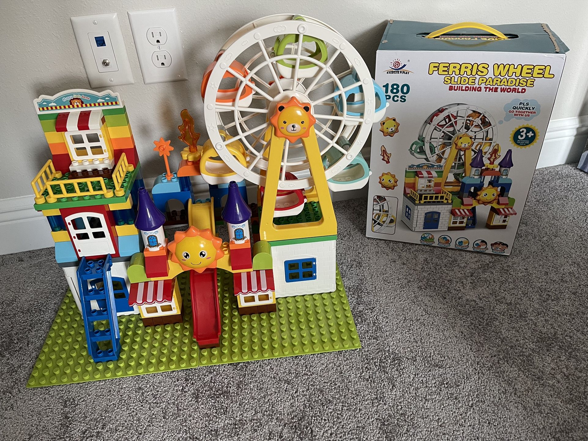Amusement Park Building Block Set Like New