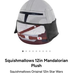 Brand New! Squishmallows Original 12in Star Wars Mandalorian Plush