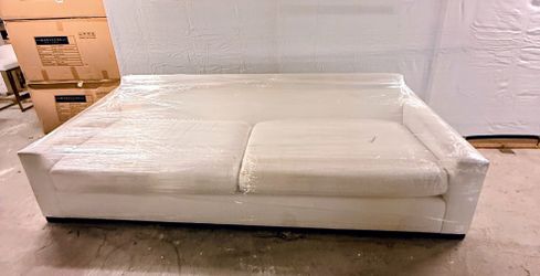 Restoration Hardware white couch