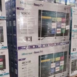 65” Hisense Smart 4k Roku Led Tv 