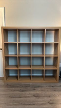 Kallax (IKEA) 4x4  Shelving Unit - Light Oak