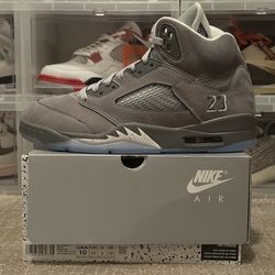 (2x) Size 10 - Air Jordan 5 Wolf Grey - $300