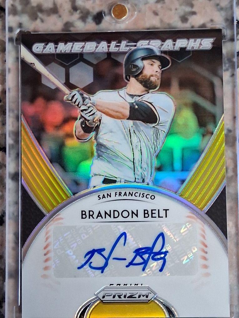 Brandon Belt 2019 Autographed Prizm /10 Go Giants!