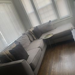 Gray Sectional/ Couch 