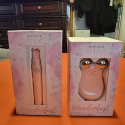 NuFace Mini Wanderlust Collection Facial Toning Device & NuFace Fix Line Smoothing Device No Serums